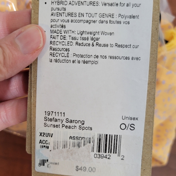 PrAna Stefany Sarong Sunset Peach With Spots Nwt - Picture 3 of 6